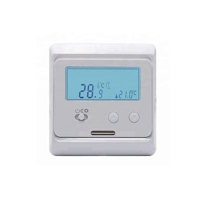 Indoor Manual Heated Floor Thermostat Energy Saving With LCD Screen