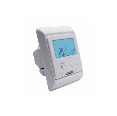 Indoor Manual Heated Floor Thermostat Energy Saving With LCD Screen