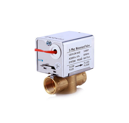 50Hz Central Heating 2 Port Valve 2 / 5 Wires For Hot And Chilled Water