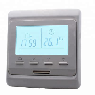86*90*43mm White heated floor thermostat with NTC sensor