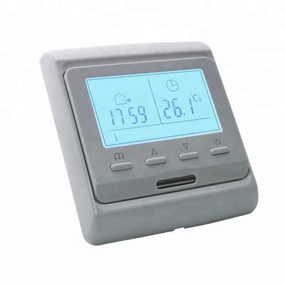 86*90*43mm White heated floor thermostat with NTC sensor