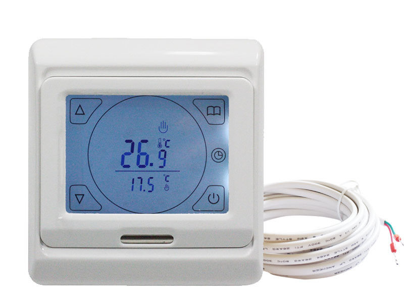 Floor Heating Touch Screen Programmable Electric Thermostat with Floor Sensor
